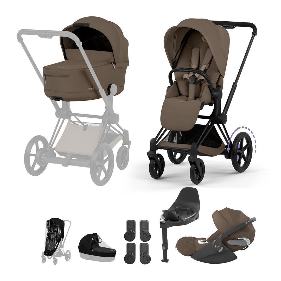 CYBEX e-PRIAM Fold Cot Travel System Bundle