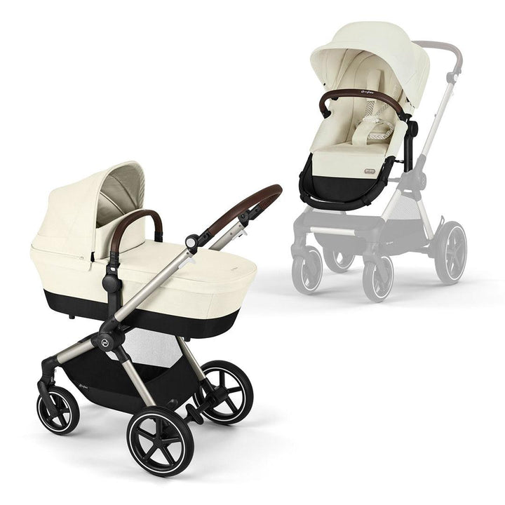 CYBEX EOS Lux Pushchair - Seashell Beige-Strollers-Seashell Beige- | Natural Baby Shower