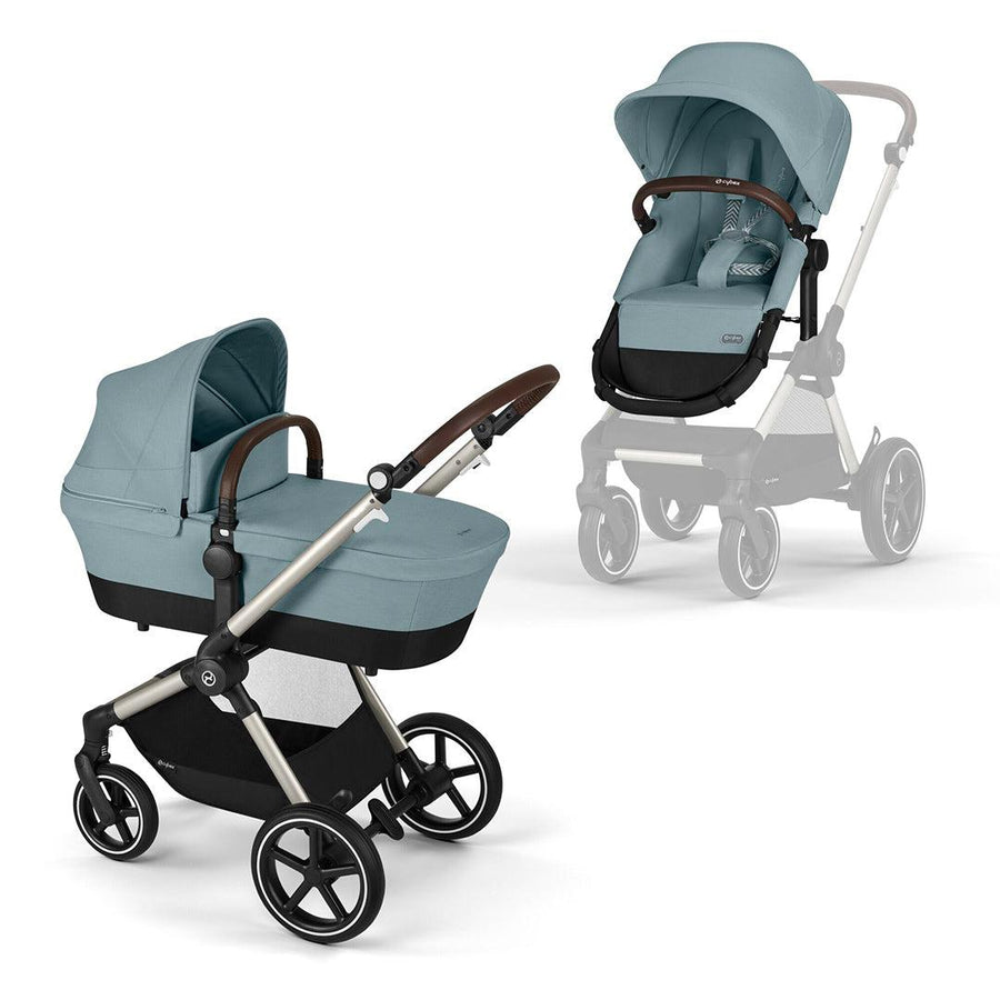 CYBEX EOS Lux Pushchair - Sky Blue-Strollers-Sky Blue- | Natural Baby Shower