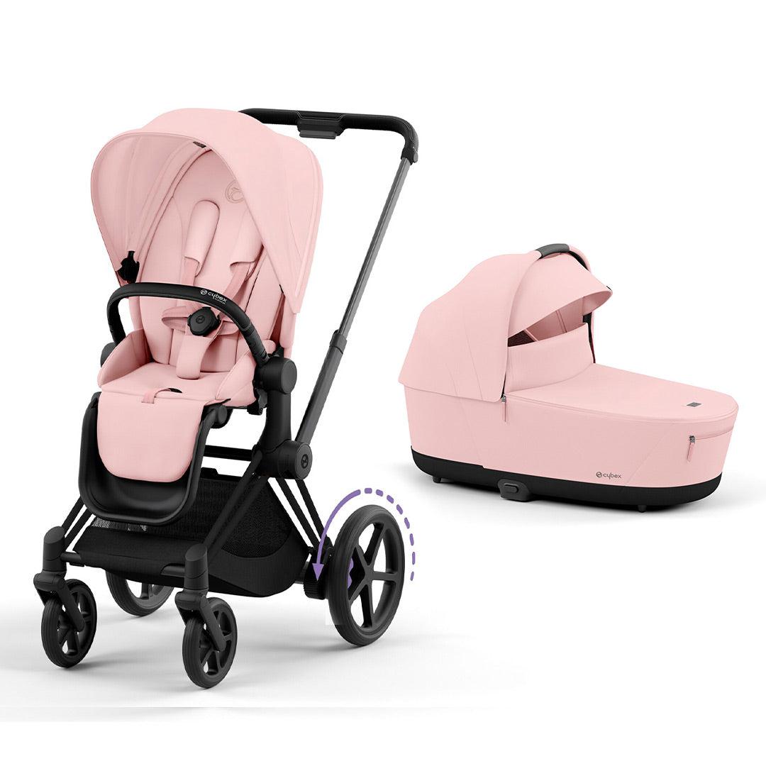CYBEX e-Priam Pushchair Peach Pink
