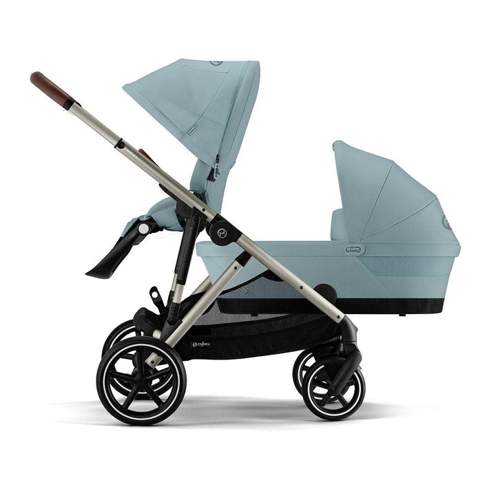 CYBEX Gazelle S + Cloud G Luxury Bundle - Sky Blue-Travel Systems-Sky Blue-No Footmuff | Natural Baby Shower