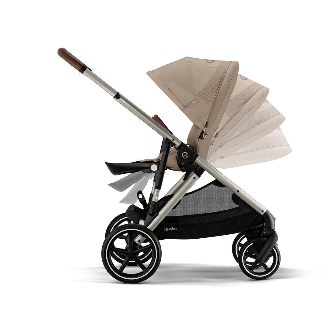 CYBEX Gazelle S Pushchair - Almond Beige - Taupe-Strollers-Almond Beige- | Natural Baby Shower