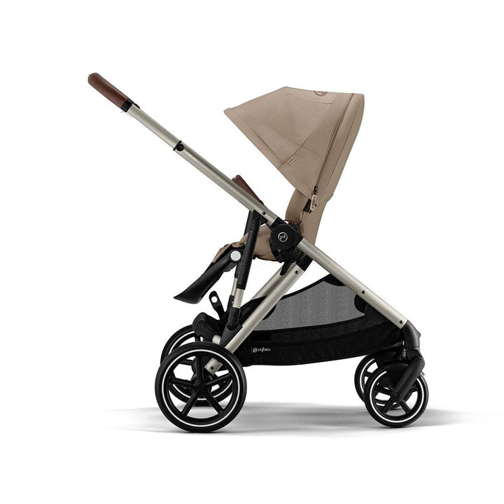 CYBEX Gazelle S Double Pushchair - Almond Beige-Strollers-Almond Beige-Without Carrycot | Natural Baby Shower