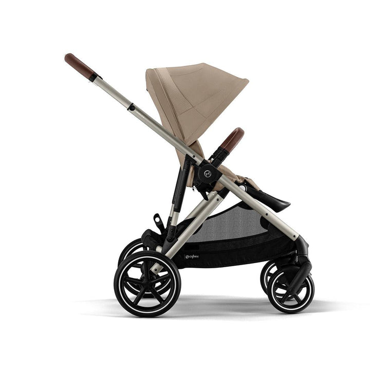 CYBEX Gazelle S Twin Pushchair - Almond Beige-Strollers-Almond Beige-Without Carrycot | Natural Baby Shower