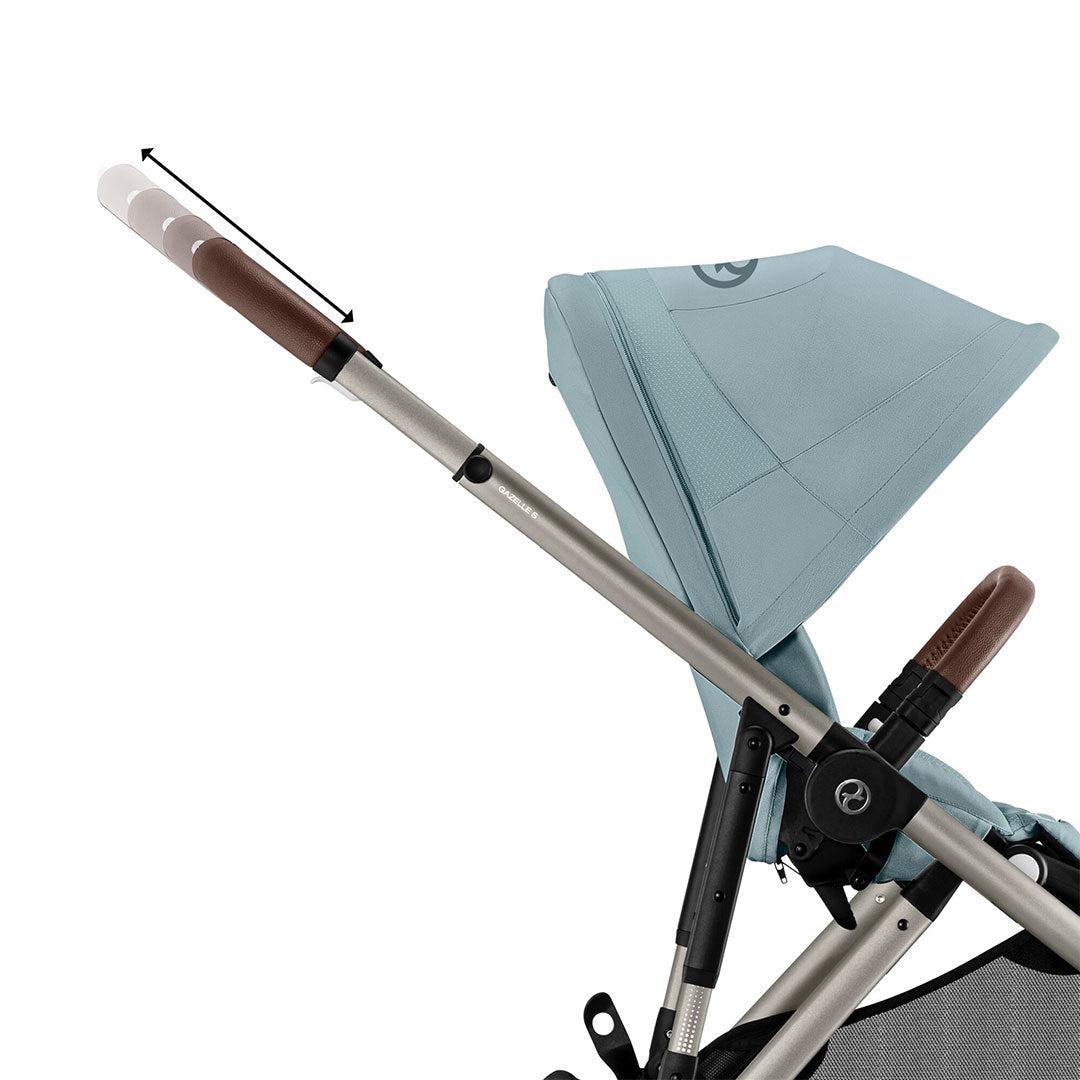 CYBEX Gazelle S + Cloud T Luxury Bundle - Sky Blue-Travel Systems-No Base- | Natural Baby Shower