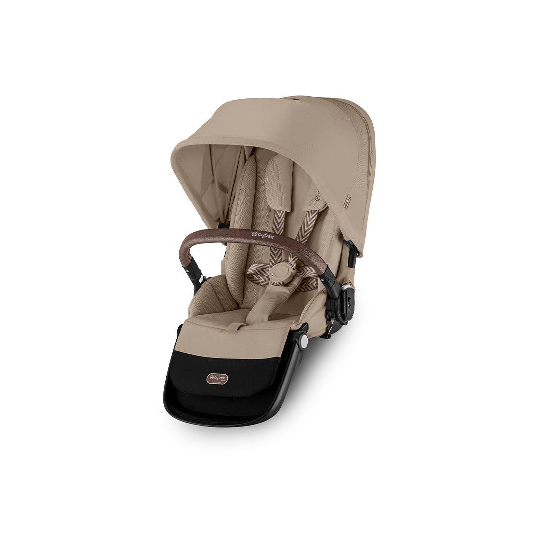 CYBEX Gazelle S Double Pushchair - Almond Beige-Strollers-Almond Beige-Without Carrycot | Natural Baby Shower