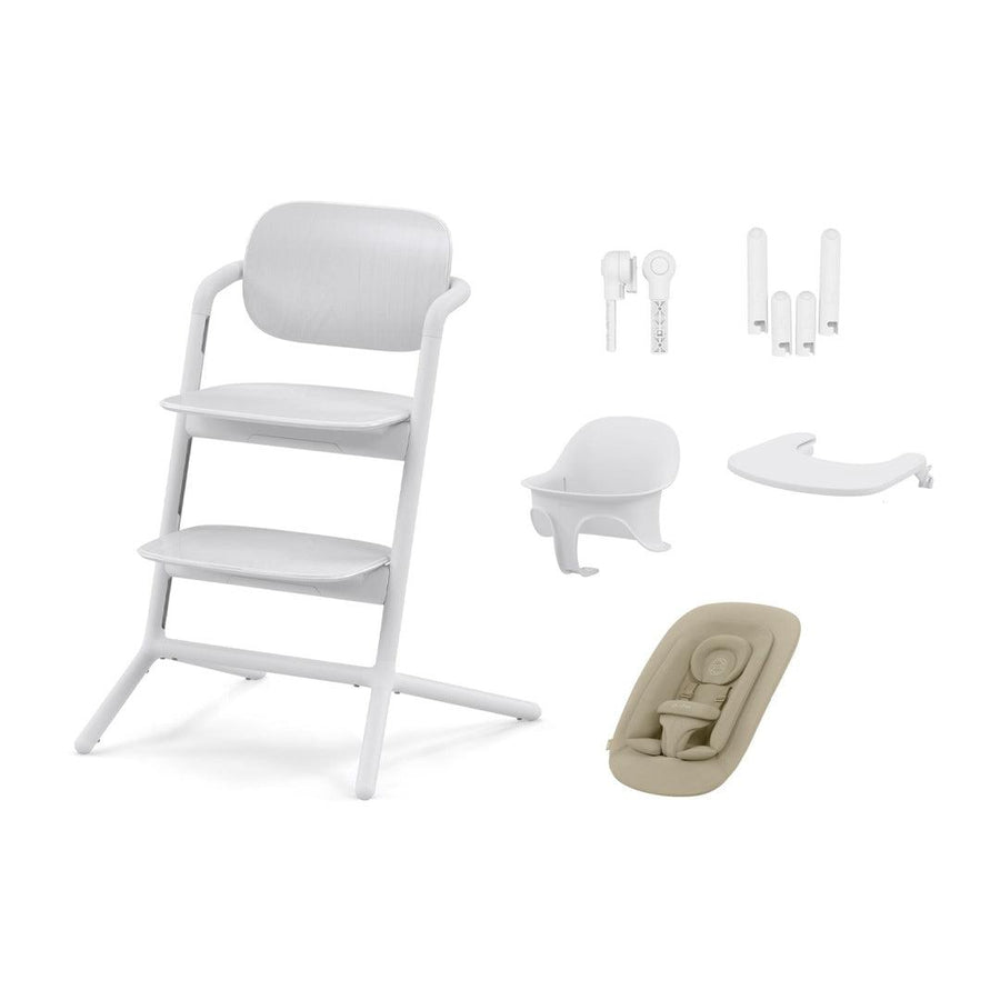 CYBEX LEMO 4-in-1 Highchair Set - White-Highchairs- | Natural Baby Shower