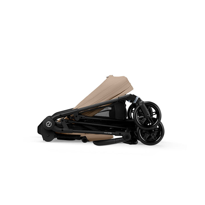 CYBEX Melio Carbon Pushchair - Almond Beige-Strollers-Almond Beige- | Natural Baby Shower