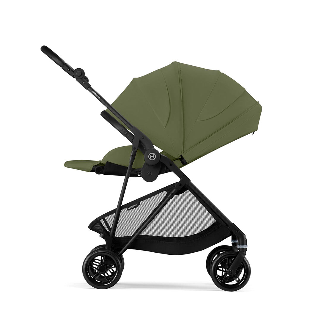 CYBEX Melio Carbon Pushchair - Moss Green-Strollers-Moss Green- | Natural Baby Shower