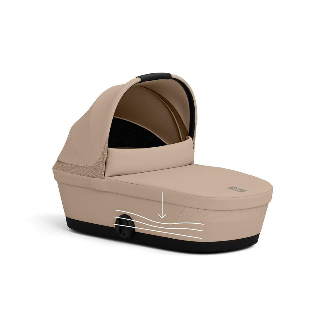 CYBEX Melio Cot - Almond Beige-Carrycots-Almond Beige- | Natural Baby Shower