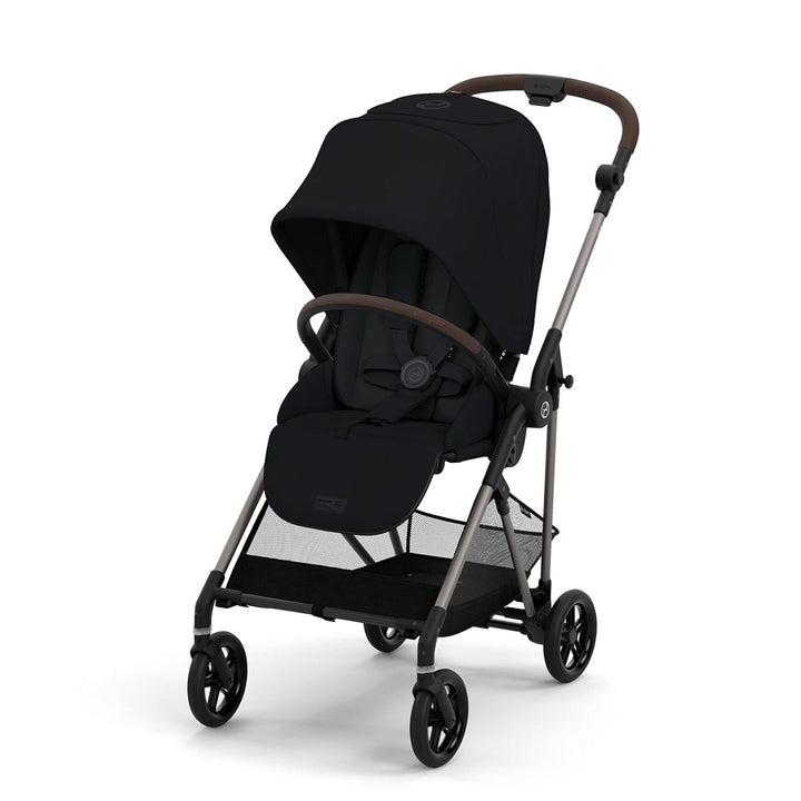 CYBEX Melio Pushchair - 2024 - Magic Black-Strollers-Magic Black- | Natural Baby Shower