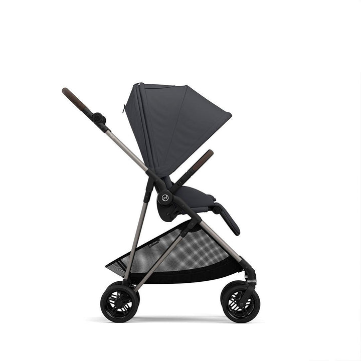 CYBEX Melio Pushchair 2023 - Monument Grey-Strollers-Monument Grey- | Natural Baby Shower