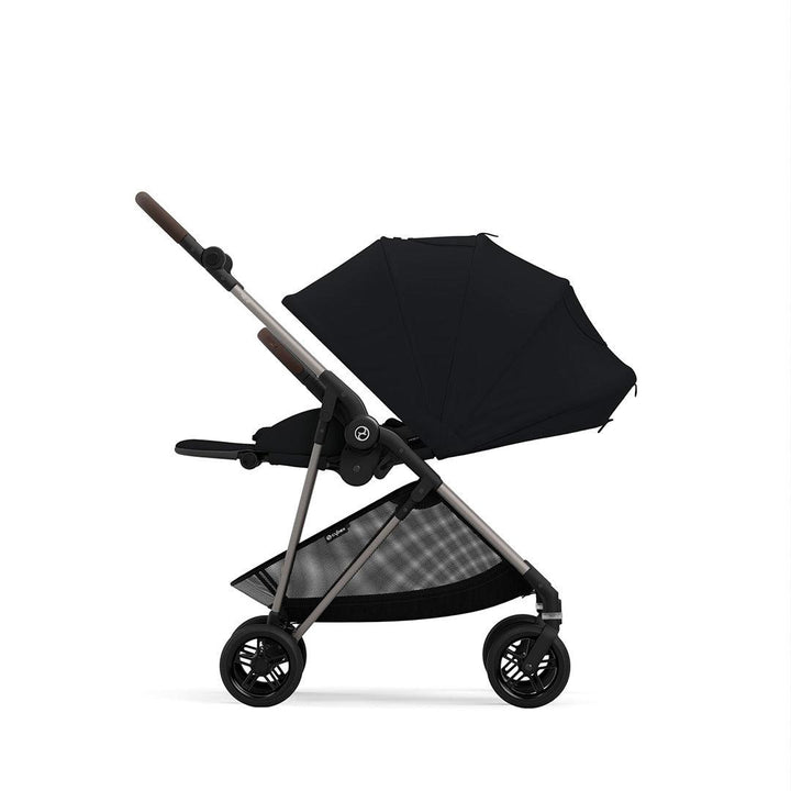 CYBEX Melio Pushchair 2023 - Moon Black-Strollers-Moon Black- | Natural Baby Shower