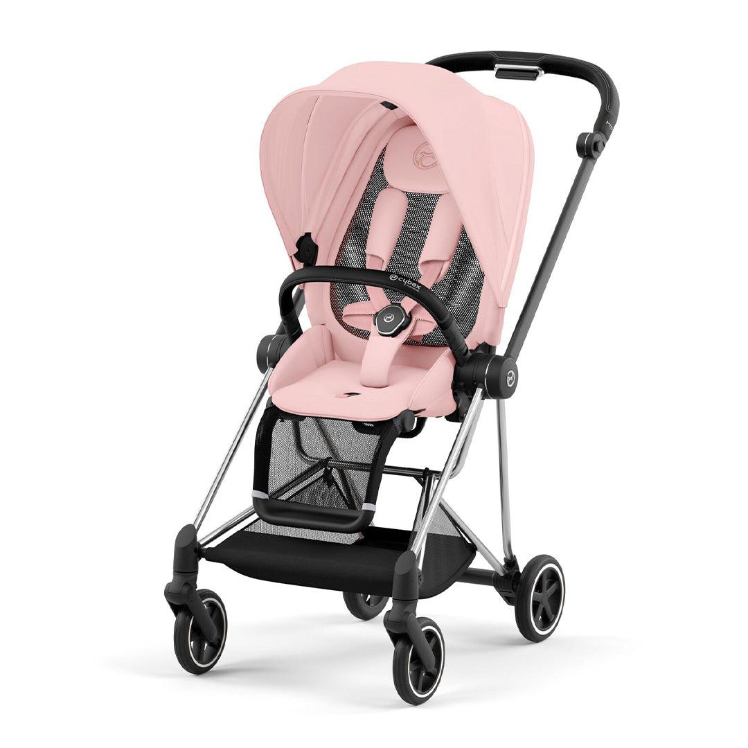 CYBEX Mios Pushchair - Peach Pink-Strollers-Peach Pink/Chrome Black-None | Natural Baby Shower