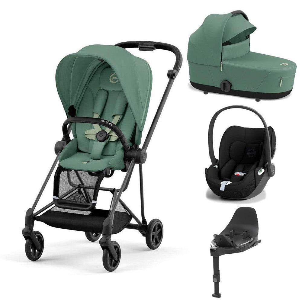 CYBEX Mios + Cloud T Travel System - Leaf Green-Travel Systems-Leaf Green/Matt Black-Lux | Natural Baby Shower