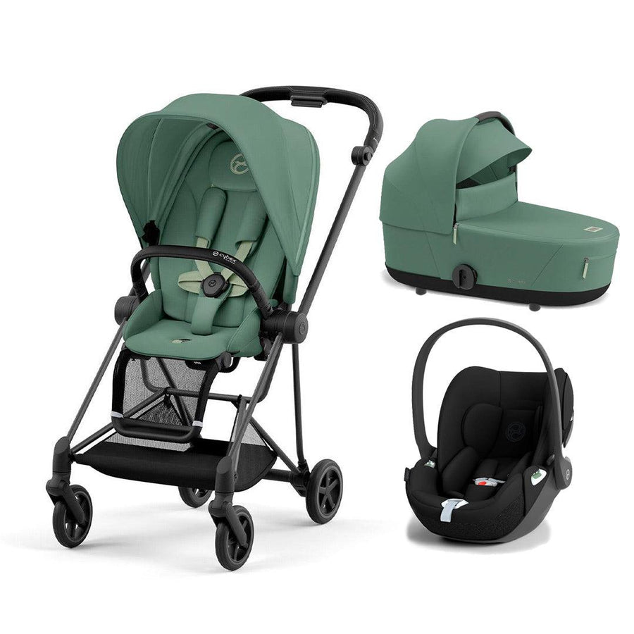 CYBEX Mios + Cloud T Travel System - Leaf Green-Travel Systems-Leaf Green/Matt Black-Lux | Natural Baby Shower