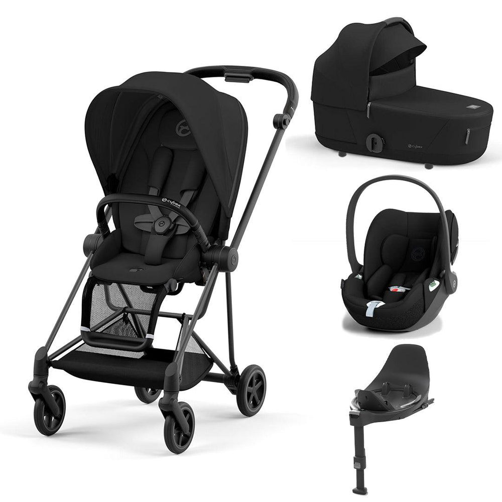 CYBEX Mios + Cloud T Travel System - Sepia Black-Travel Systems-Sepia Black/Matt Black-Lux | Natural Baby Shower