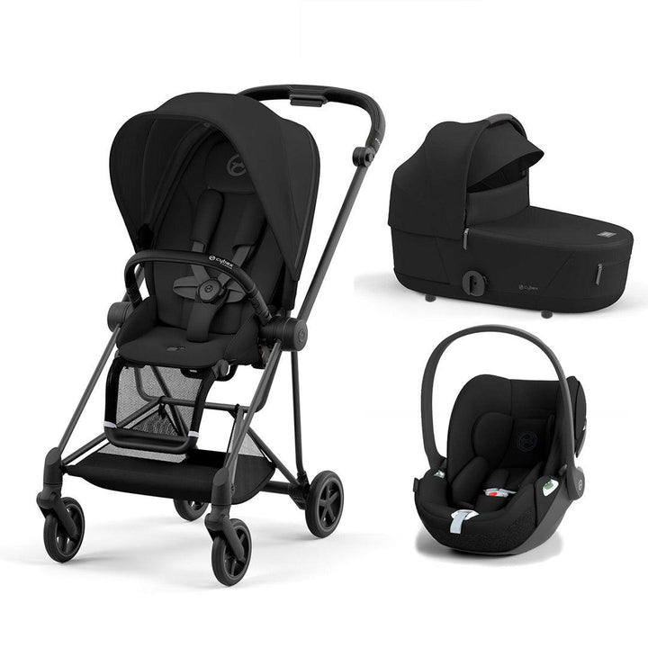 CYBEX Mios + Cloud T Travel System - Sepia Black-Travel Systems-Sepia Black/Matt Black-Lux | Natural Baby Shower