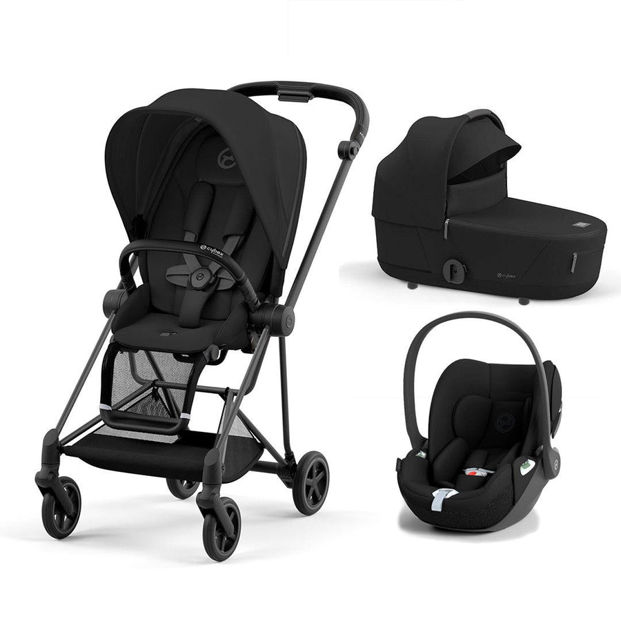 CYBEX Mios + Cloud T Travel System - Sepia Black-Travel Systems-Sepia Black/Matt Black-Lux | Natural Baby Shower