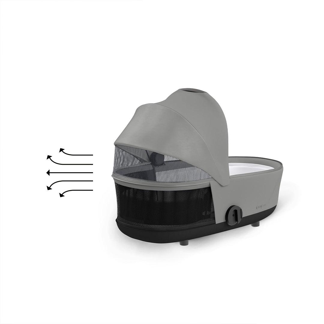 CYBEX Mios Lux Carrycot - Mirage Grey-Carrycots- | Natural Baby Shower