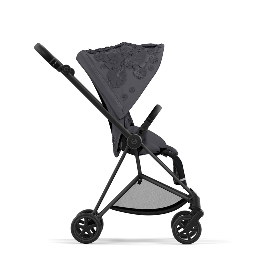 CYBEX Mios Pushchair - Simply Flowers - Dream Grey-Strollers-Chrome Black-None | Natural Baby Shower