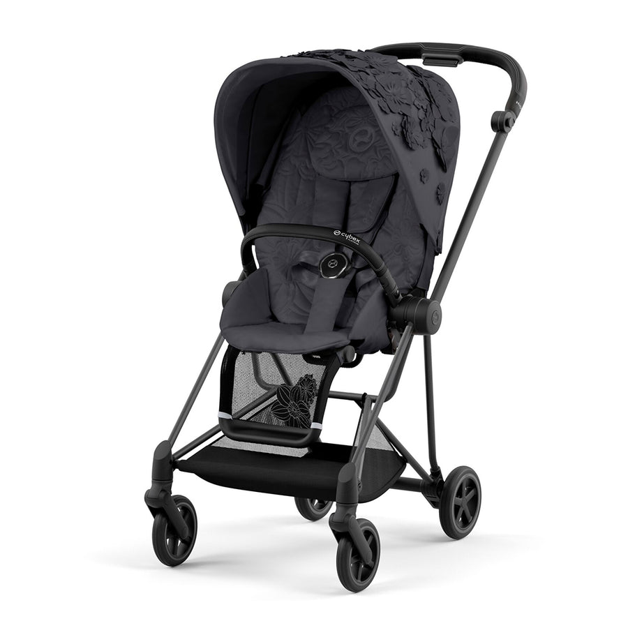 CYBEX Mios Pushchair - Simply Flowers - Dream Grey-Strollers-Chrome Black-None | Natural Baby Shower