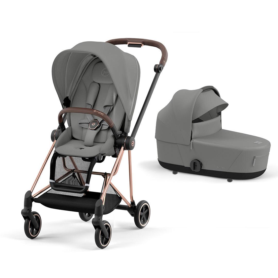 CYBEX Mios Pushchair - Mirage Grey-Strollers-Mirage Grey/Rose Gold-Lux | Natural Baby Shower