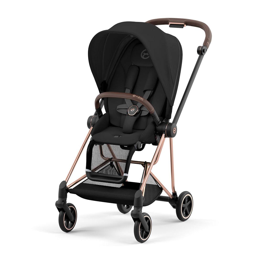 CYBEX Mios Pushchair - Sepia Black-Strollers-Sepia Black/Rose Gold-None | Natural Baby Shower