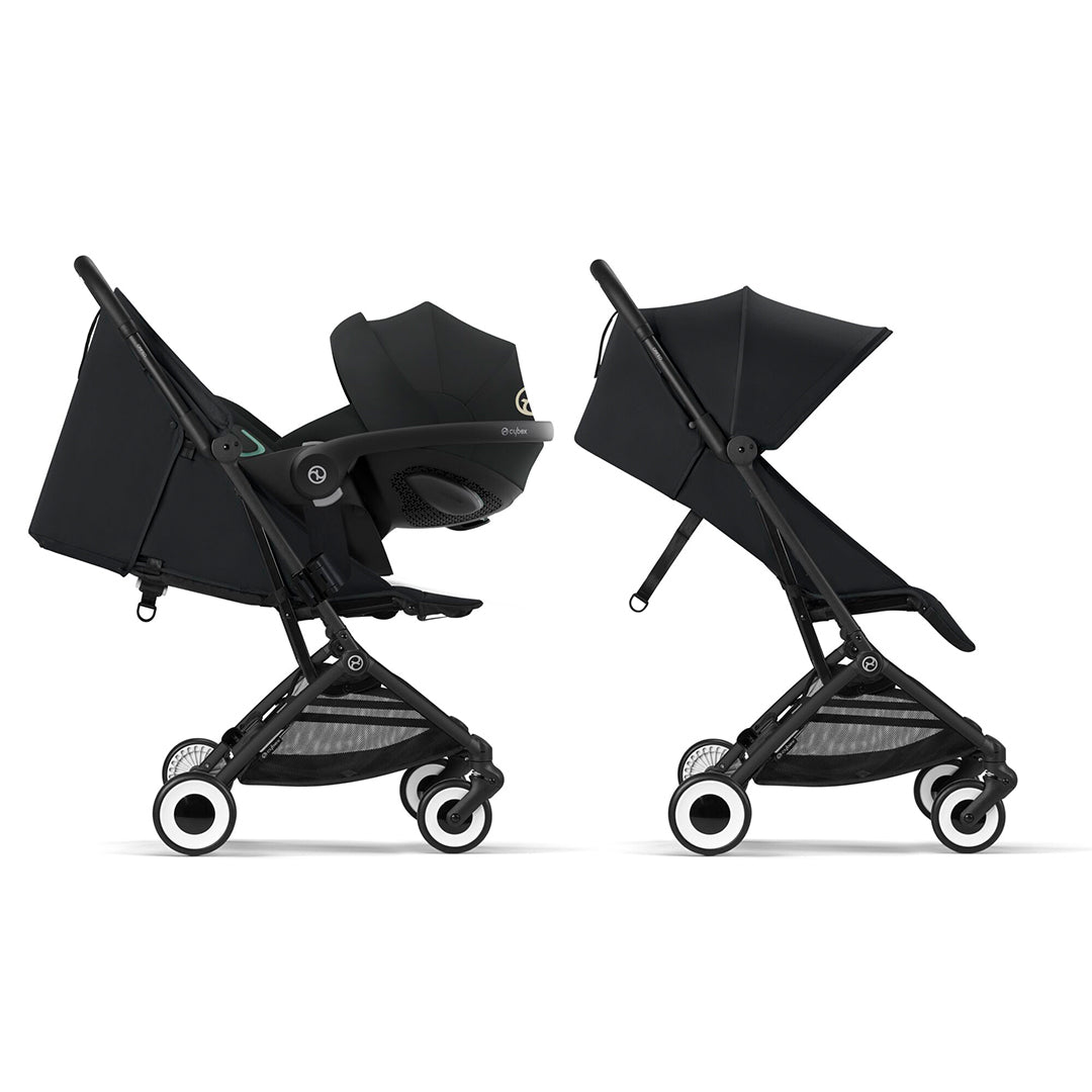 CYBEX Orfeo Pushchair - Magic Black - Black-Strollers-Magic Black-Black | Natural Baby Shower