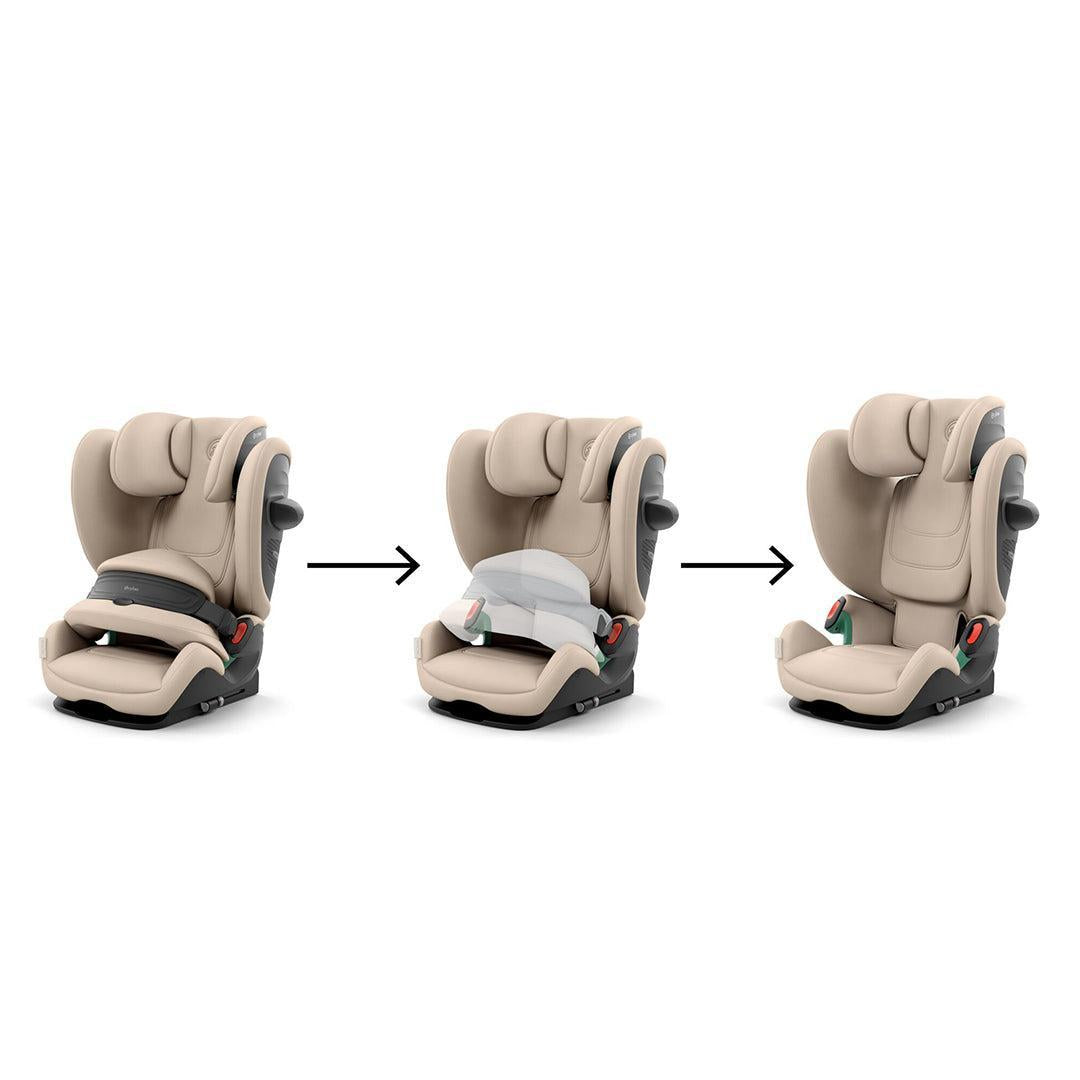 CYBEX Pallas G3 i-Size Car Seat - Almond Beige-Car Seats-Almond Beige-One Size | Natural Baby Shower