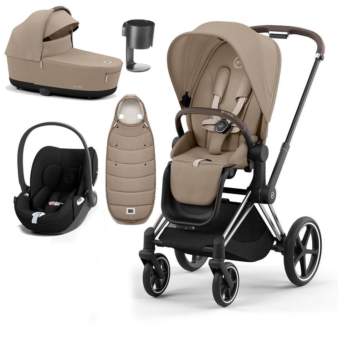 CYBEX Priam Cloud T Ultimate Travel System Cozy Beige/Black