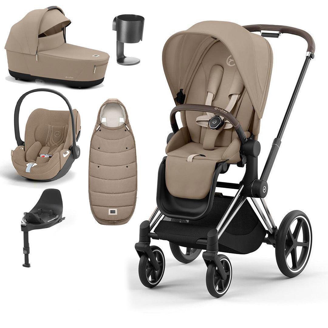 CYBEX Priam Cloud T Ultimate Travel System Cozy Beige
