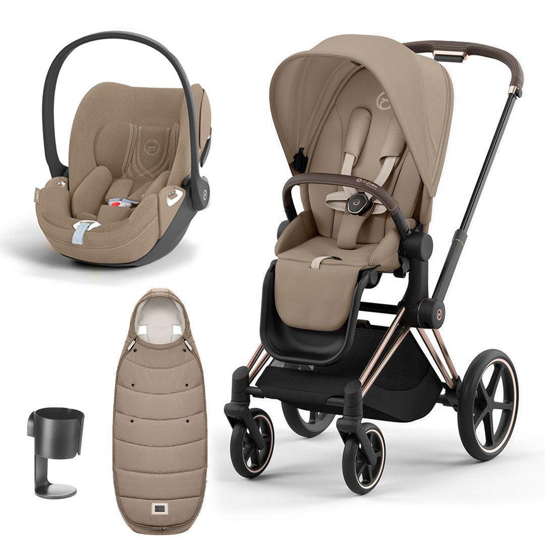 CYBEX Priam Cloud T Premium Travel System - Cozy Beige CYBEX Priam Cloud T Premium Travel System - Cozy Beige