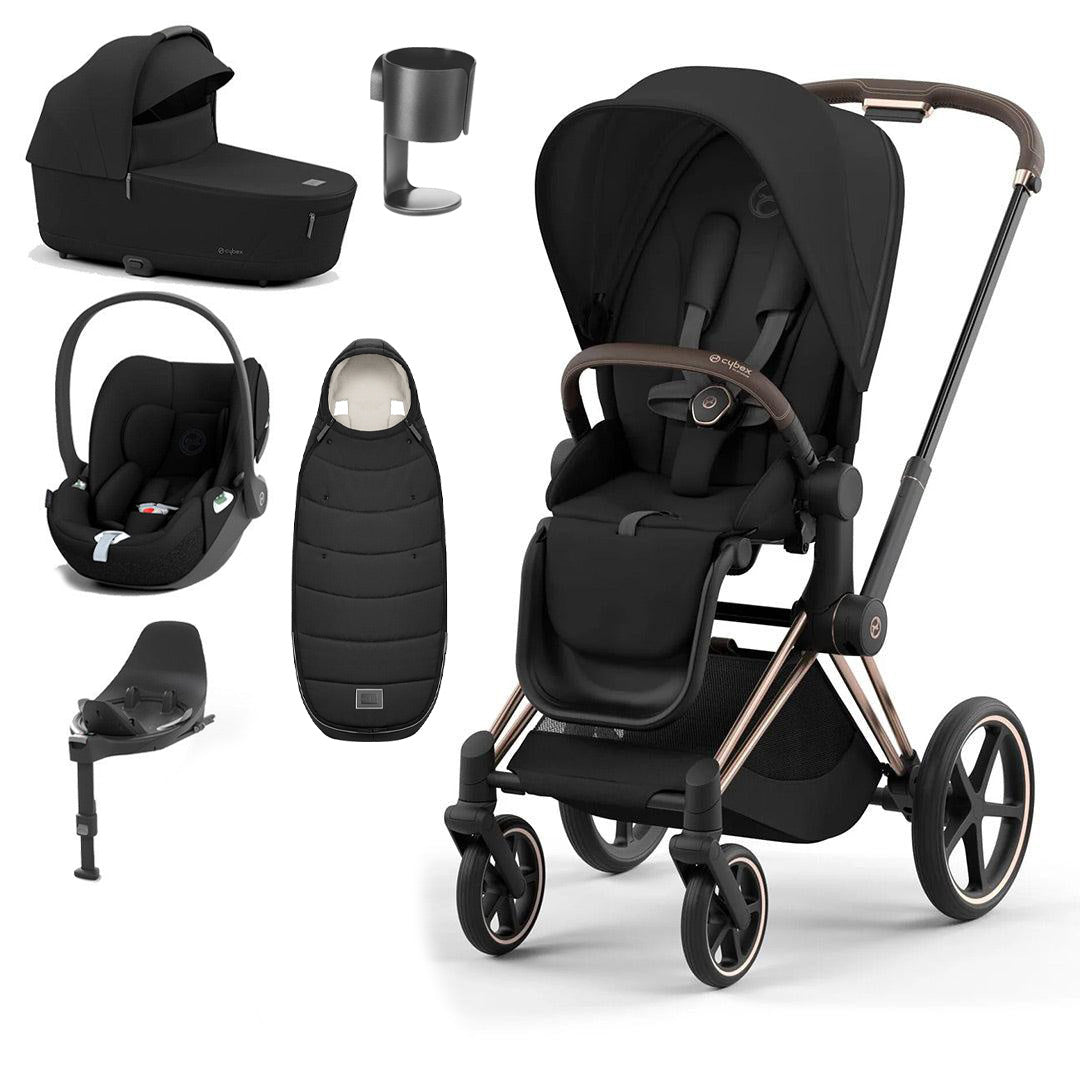 CYBEX Priam Cloud T Ultimate Travel System Sepia Black