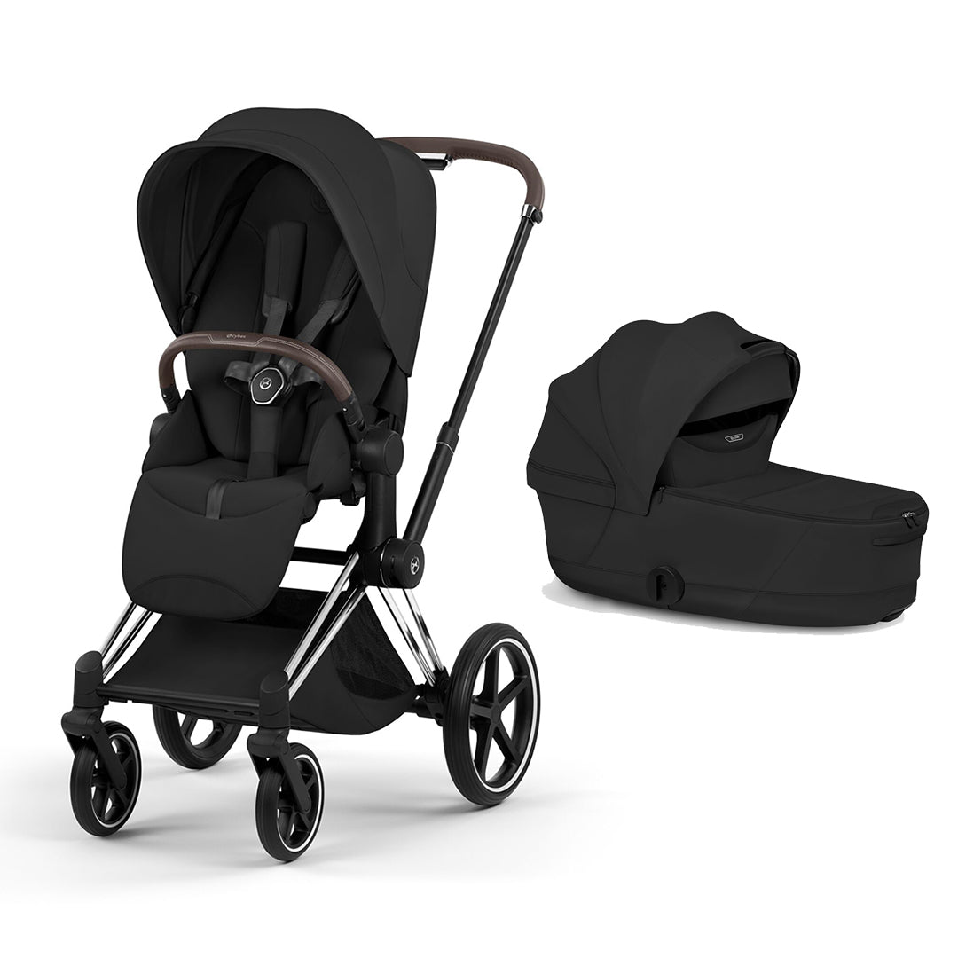 CYBEX Priam Style Single Pushchair-Strollers-Sepia Black-Chrome Brown | Natural Baby Shower