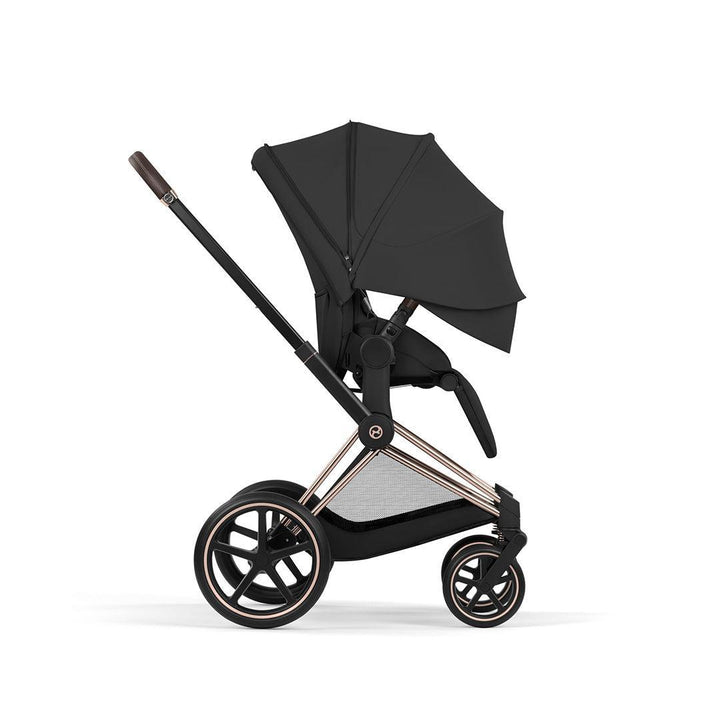 CYBEX Priam Comfort Pushchair & Foldable Carrycot - Sepia Black/Rose Gold-Strollers-Sepia Black/Rose Gold- | Natural Baby Shower