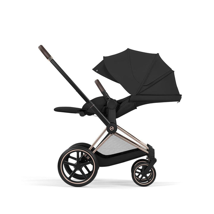 CYBEX Priam Comfort Pushchair & Foldable Carrycot - Sepia Black/Rose Gold-Strollers-Sepia Black/Rose Gold- | Natural Baby Shower