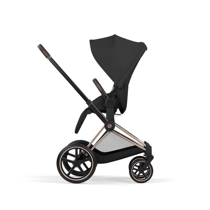 CYBEX Priam Comfort Pushchair & Foldable Carrycot - Sepia Black/Rose Gold-Strollers-Sepia Black/Rose Gold- | Natural Baby Shower