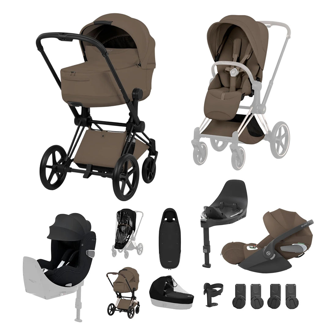 CYBEX PRIAM Fold Cot Newborn to Toddler Travel System Bundle - Style
