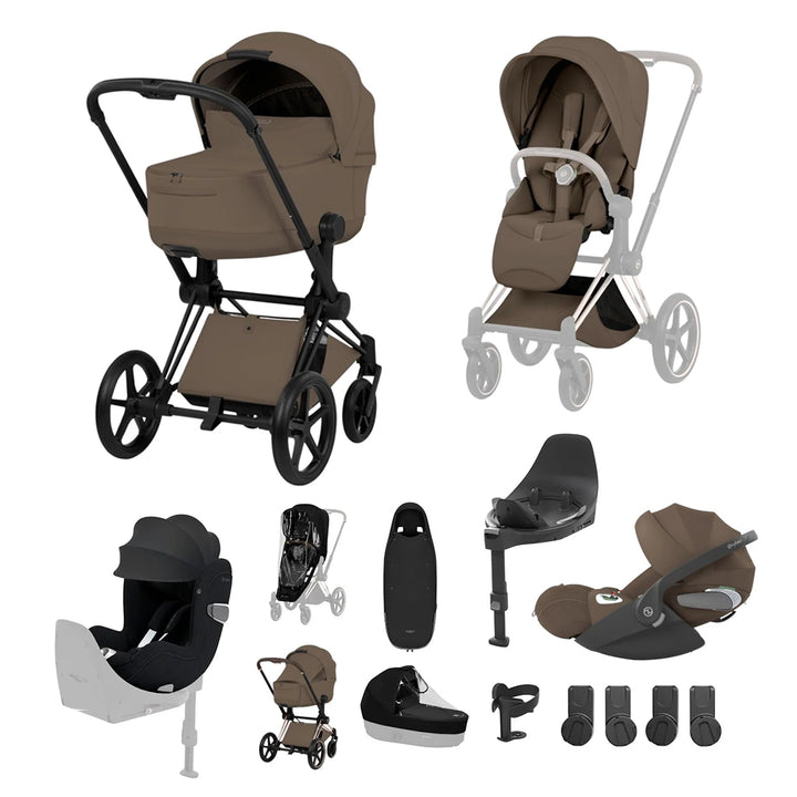 CYBEX PRIAM Fold Cot Newborn to Toddler Travel System Bundle - Style