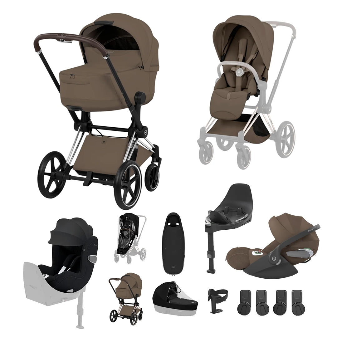 CYBEX PRIAM Fold Cot Newborn to Toddler Travel System Bundle - Style