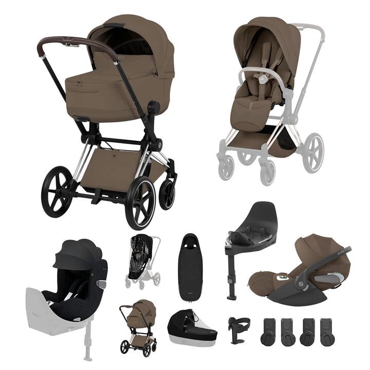 CYBEX PRIAM Fold Cot Newborn to Toddler Travel System Bundle - Style