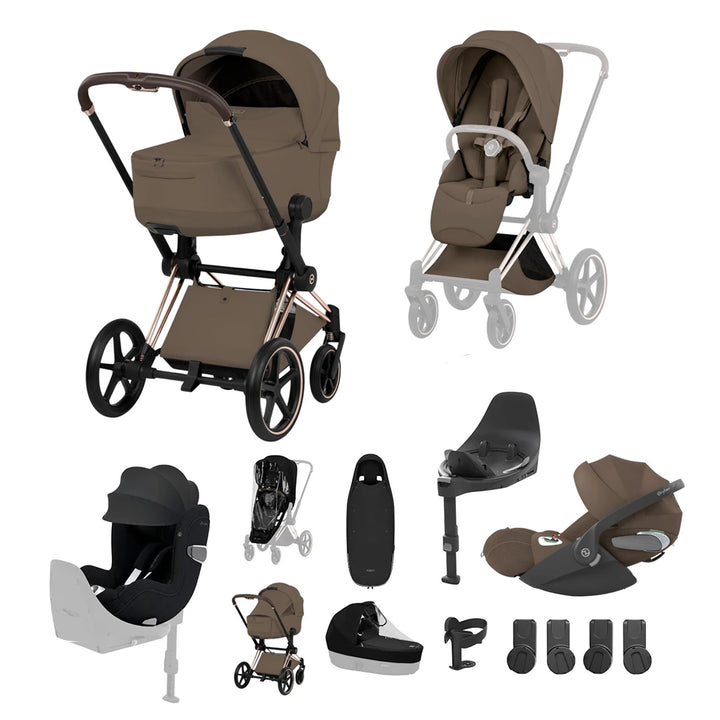 CYBEX PRIAM Fold Cot Newborn to Toddler Travel System Bundle - Style