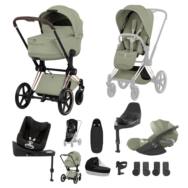 CYBEX PRIAM Fold Cot Newborn to Toddler Travel System Bundle - Style