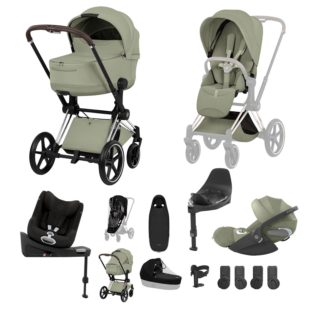 CYBEX PRIAM Fold Cot Newborn to Toddler Travel System Bundle - Style