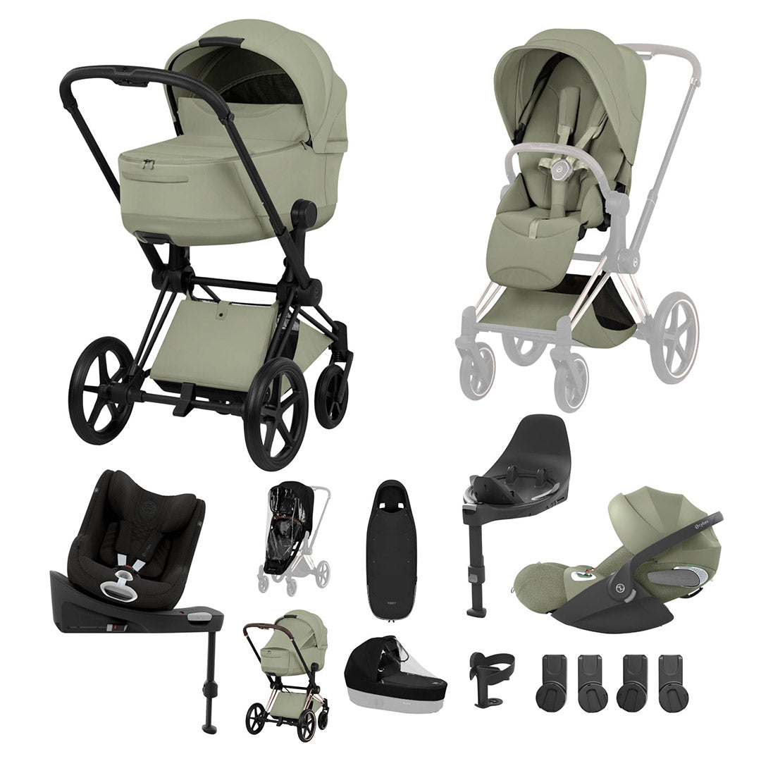 CYBEX PRIAM Fold Cot Newborn to Toddler Travel System Bundle - Style
