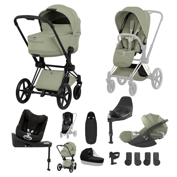 CYBEX PRIAM Fold Cot Newborn to Toddler Travel System Bundle - Style