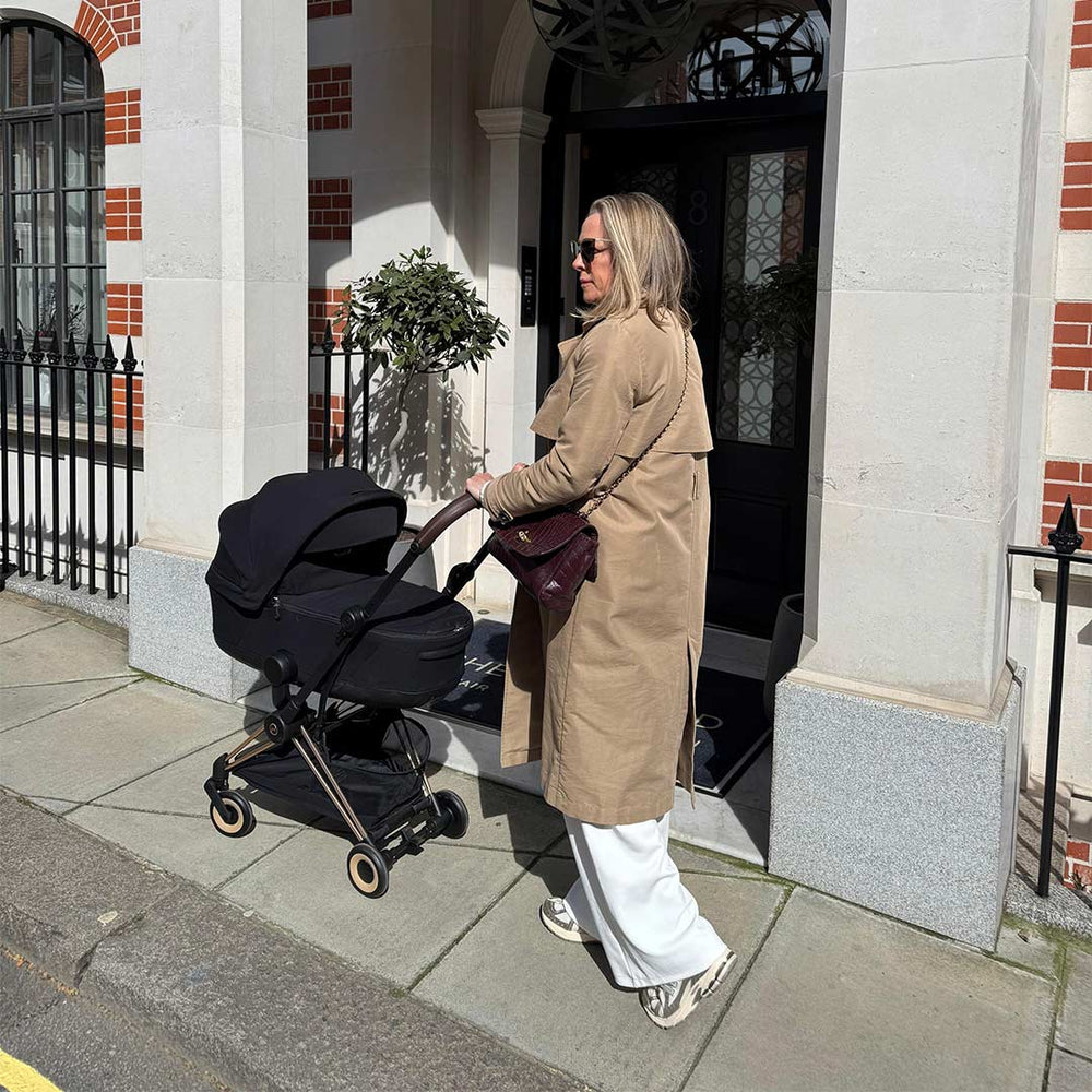 Cybex Mios Ultimate Bundle - Style Collection-Travel Systems-Sepia Black-Chrome Brown | Natural Baby Shower