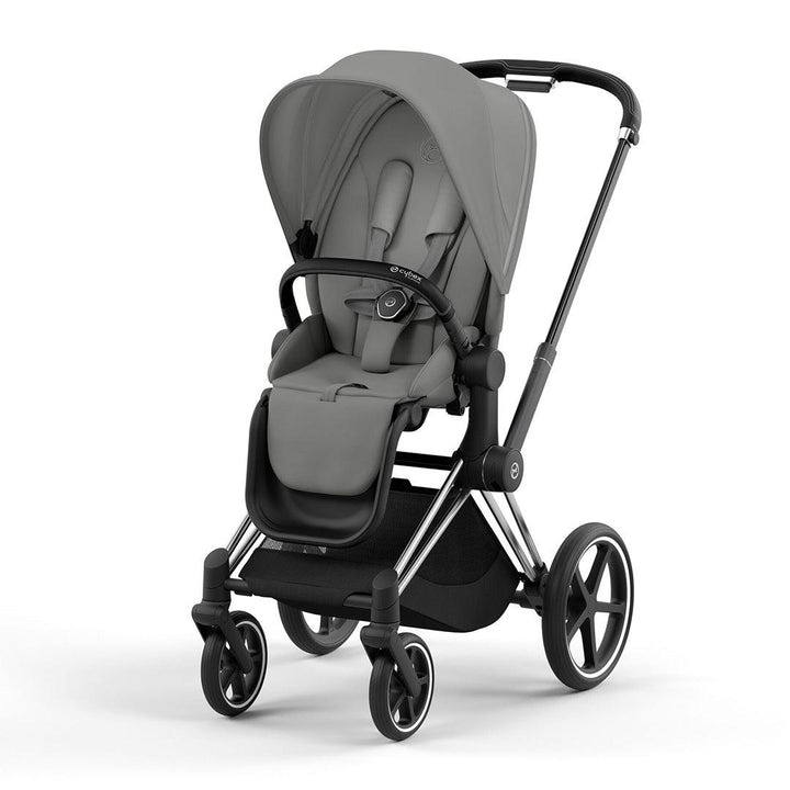 CYBEX Priam Pushchair - Mirage Grey-Strollers-Mirage Grey/Chrome & Black-No Carrycot | Natural Baby Shower