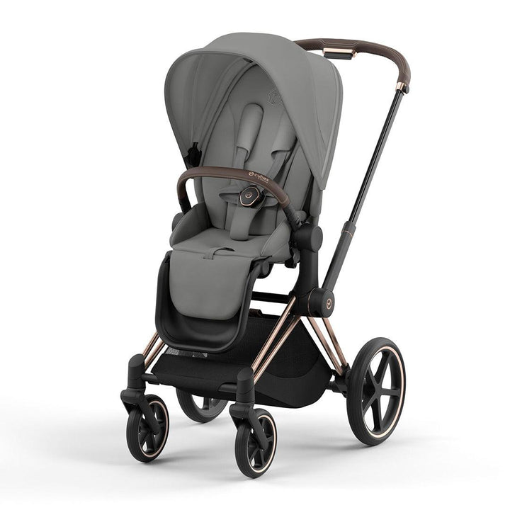 CYBEX Priam Pushchair - Mirage Grey-Strollers-Mirage Grey/Rose Gold-No Carrycot | Natural Baby Shower